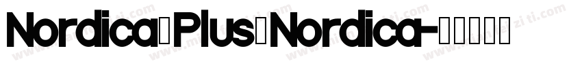 Nordica Plus Nordica字体转换